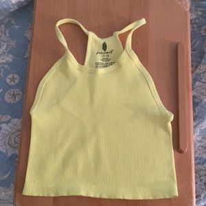 Happiness Runs Crop - highlighter yellow